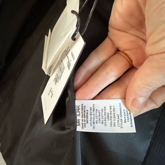 Mr Turk peacock jacket size 36 NWT - Picture 4 of 9